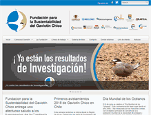 Tablet Screenshot of fundaciongaviotinchico.cl